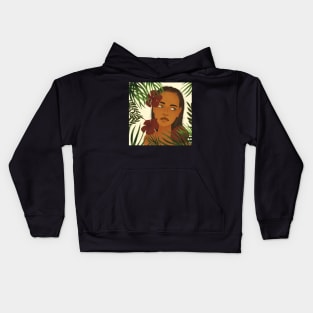 Tropical Girl Kids Hoodie